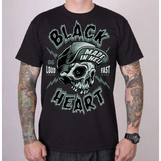 Herr t-shirt BLACK HEART - SPIKE - SVART, BLACK HEART
